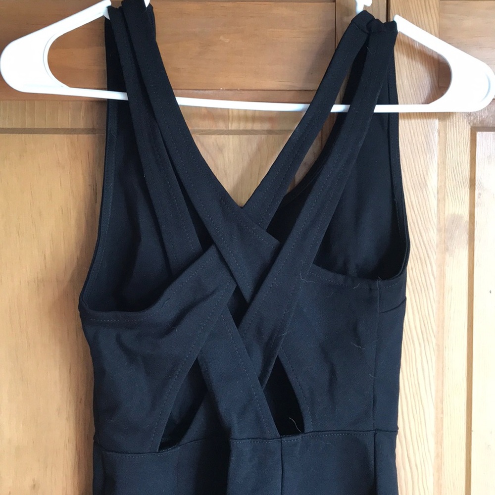 Urban outfitters fitted black mini dress